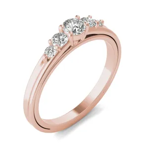 Petite Sculpted Lines Five-Stone Ring image, 