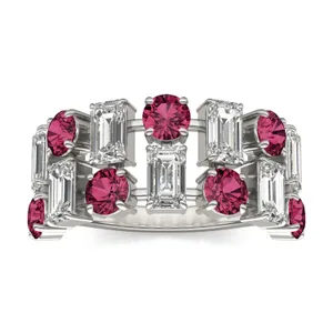 Dyad Alternating Ruby Ring image, 