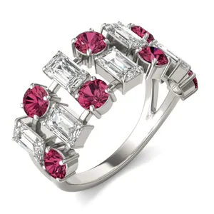 Dyad Alternating Ruby Ring image, 