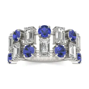 Dyad Alternating Sapphire Ring image, 