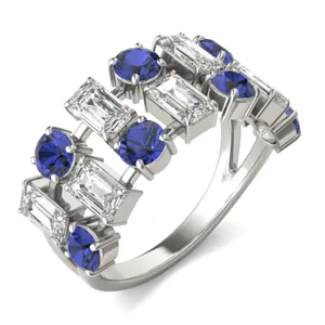 Dyad Alternating Sapphire Ring image, 