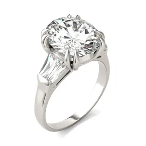 Oval Bold Isolde Exotic Engagement Ring image, 