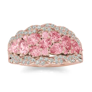 Fancy Pink Daphne Twisted Ring image, 