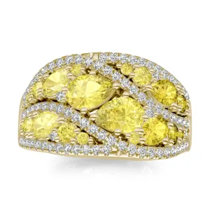 Fancy Yellow Solene Ring image, 