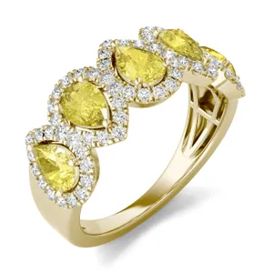 Fancy Yellow Freya Five-Stone Ring image, 