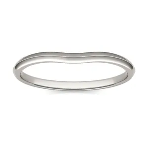 Oval Signature Solitaire Petite Matching Band image, 