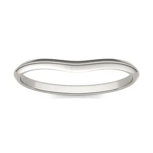 Oval Signature Solitaire Classic Matching Band image, 