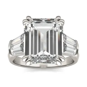 Emerald Bold Isolde Exotic Engagement Ring image, 