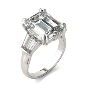 Emerald Bold Isolde Exotic Engagement Ring image, 