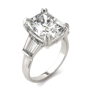 Radiant Bold Isolde Exotic Engagement Ring image, 