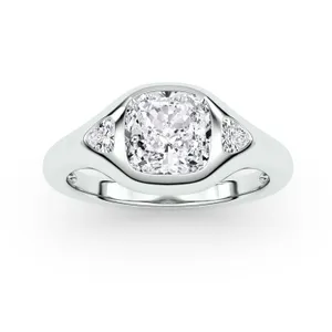 Cushion Astoria Three-Stone Ring image, 