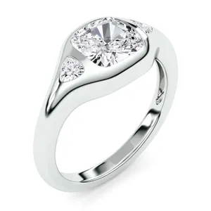 Cushion Astoria Three-Stone Ring image, 