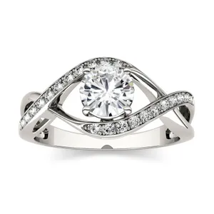 1.02 CTW Moissanite Engagement Ring image, 