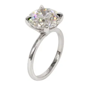 6.0 CTW Round Caydia Lab Grown Diamond Solitaire Engagement Ring image, 