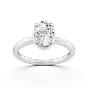 Oval Solitaire Engagement Ring image, 