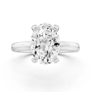 Oval Classic Solitaire Engagement Ring image, 