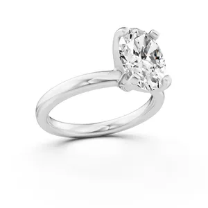 Oval Classic Solitaire Engagement Ring image, 