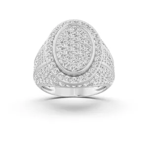 Men's Pave Round Fashion Ring image, 