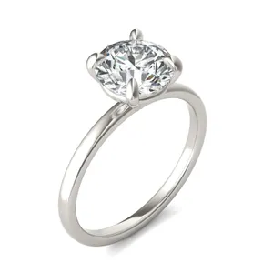 Round Custom Martini Classic Engagement Ring image, 