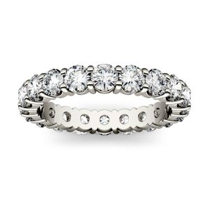 Amazon.com: DYUNQ 3.6CT 3 Stone Moissanite Engagement Ring