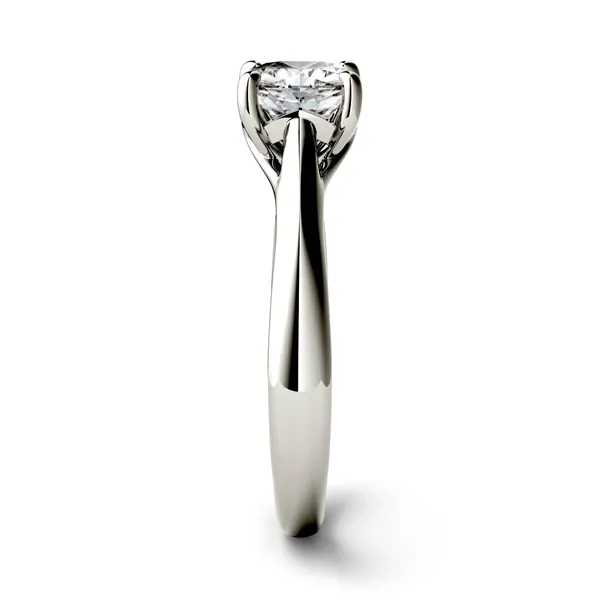 1.70 CTW DEW Cushion Forever One Moissanite Four Prong Solitaire Engagement Ring in 14K White Gold