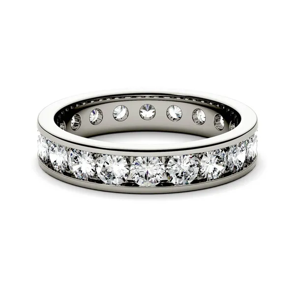 2 1/10 CTW Round Caydia Lab Grown Diamond Ring 18K White Gold