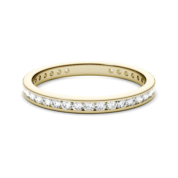 1/2 CTW Round Caydia Lab Grown Diamond Ring 18K Yellow Gold