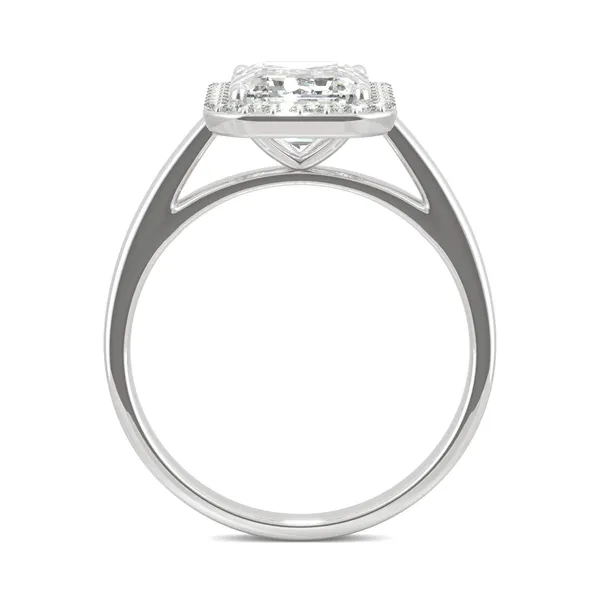 Forever one moissanite halo ring discount