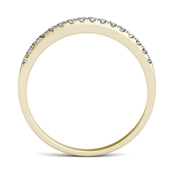 0.16 CTW DEW Round Forever One Moissanite Band in 14K Yellow Gold