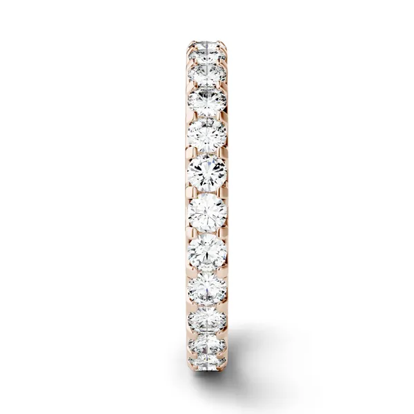1 1/15 CTW Round Caydia Lab Grown Diamond Eternity Band 18K Rose Gold