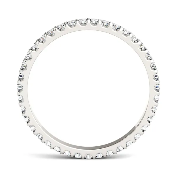 5/8 CTW Round Caydia Lab Grown Diamond Eternity Band 18K White Gold