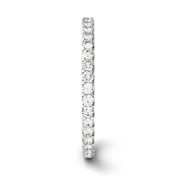 5/8 CTW Round Caydia Lab Grown Diamond Eternity Band 18K White Gold