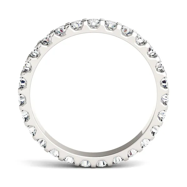 1 1/15 CTW Round Caydia Lab Grown Diamond Eternity Band 18K White Gold