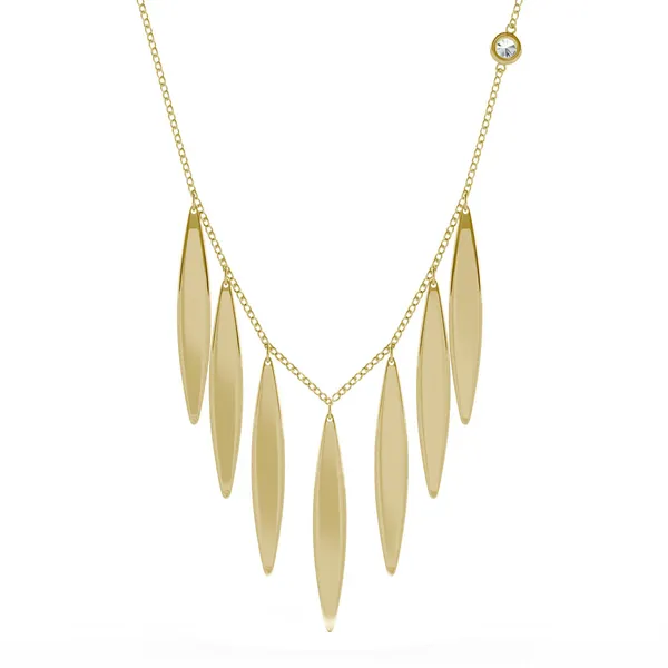 Ouro Edition Large Fringe Necklace in 14K Yellow Gold