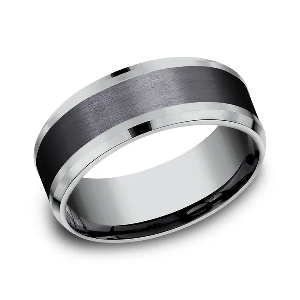 Two-Tone 8.0mm Ring in Tantalum