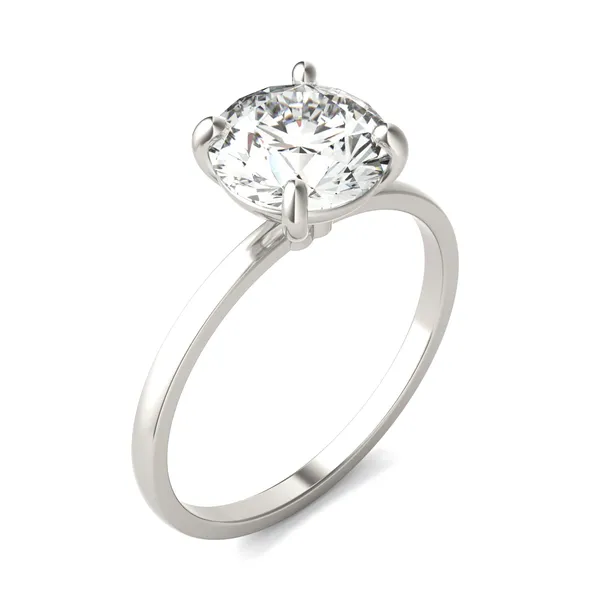 2.00 CTW Round Caydia Lab Grown Diamond Classic Solitaire Ring 14K White Gold