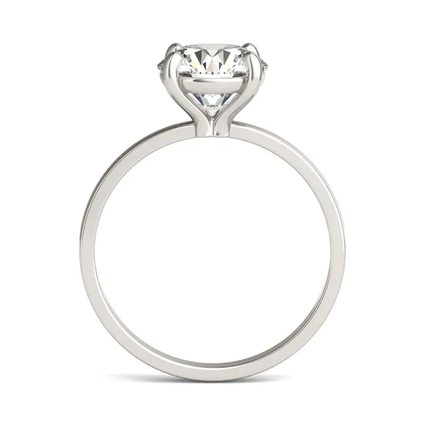 2.00 CTW Round Caydia Lab Grown Diamond Classic Solitaire Ring 14K White Gold
