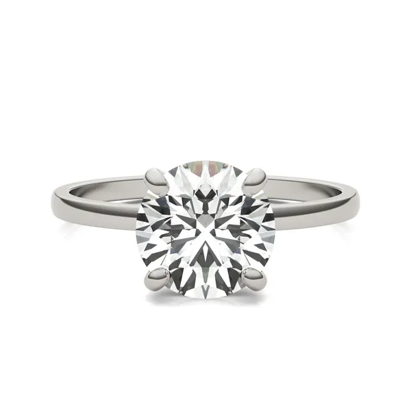 2.00 CTW Round Caydia Lab Grown Diamond Classic Solitaire Ring 14K White Gold
