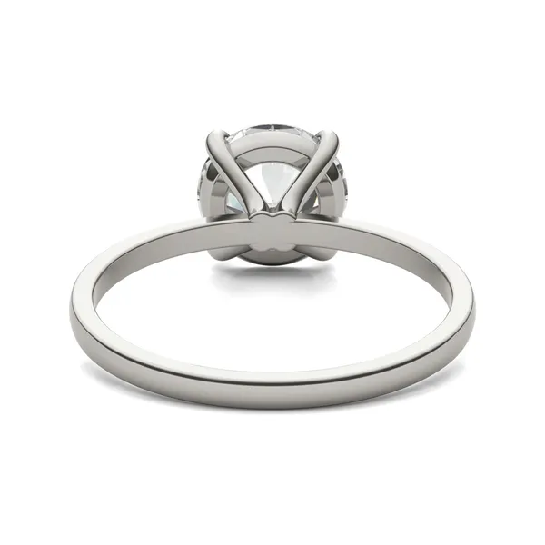 2.00 CTW Round Caydia Lab Grown Diamond Classic Solitaire Ring 14K White Gold