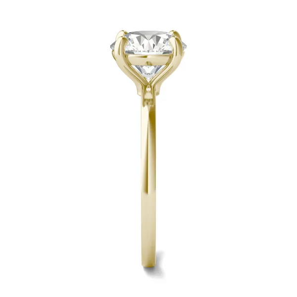 2.00 CTW Round Caydia Lab Grown Diamond Classic Solitaire Ring 14K Yellow Gold