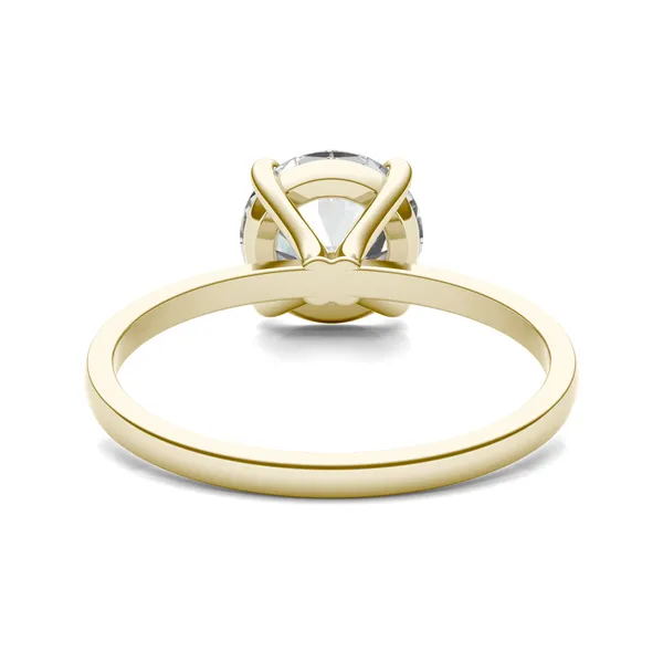 2.00 CTW Round Caydia Lab Grown Diamond Classic Solitaire Ring 14K Yellow Gold