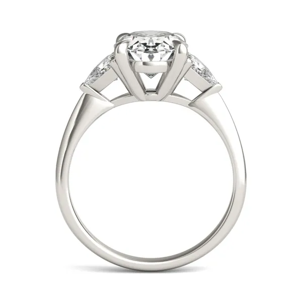 2.50 CTW Oval Caydia Lab Grown Diamond Three-Stone Ring