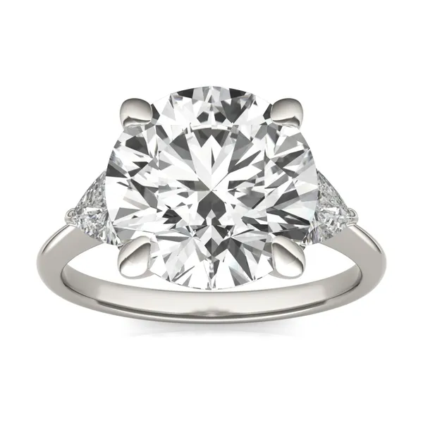5.00 CTW Round Caydia Lab Grown Diamond Three-Stone Ring