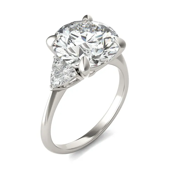 5.00 CTW Round Caydia Lab Grown Diamond Three-Stone Ring