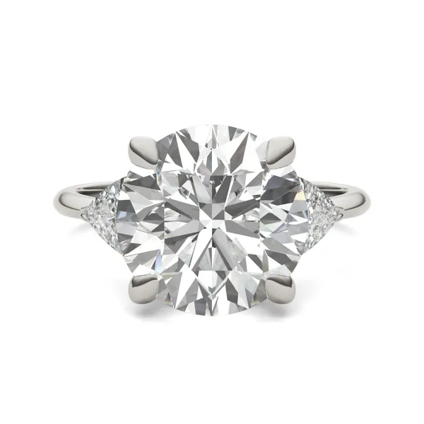 5.00 CTW Round Caydia Lab Grown Diamond Three-Stone Ring