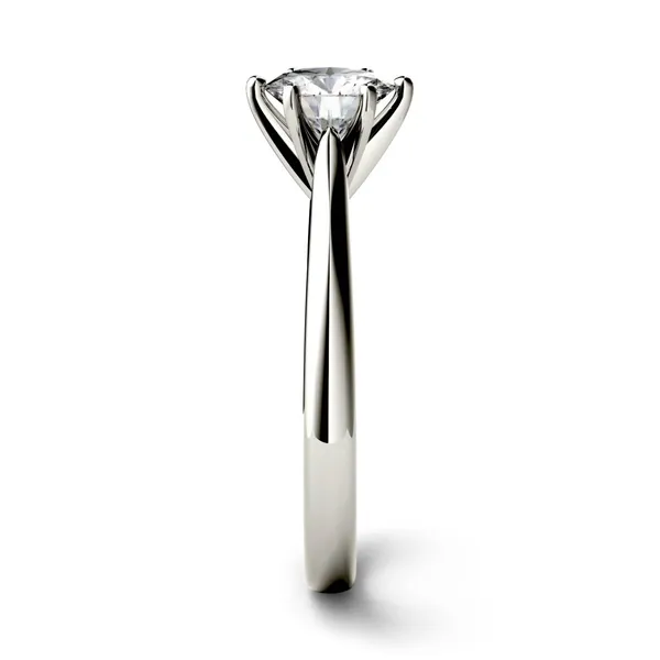 1.00 CTW DEW Forever One Moissanite Round Solitaire Engagement Ring