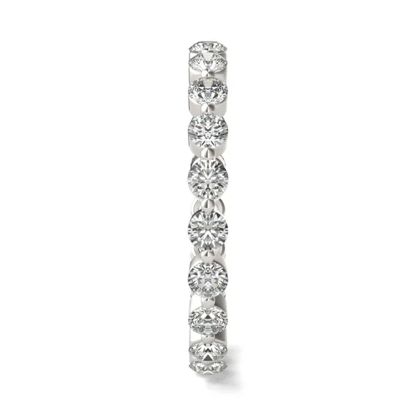 1 CTW Round Caydia Lab Grown Diamond Single Prong Eternity Band 18K White Gold