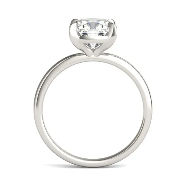 3.00 CTW Cushion Caydia Lab Grown Diamond Ring 18K White Gold