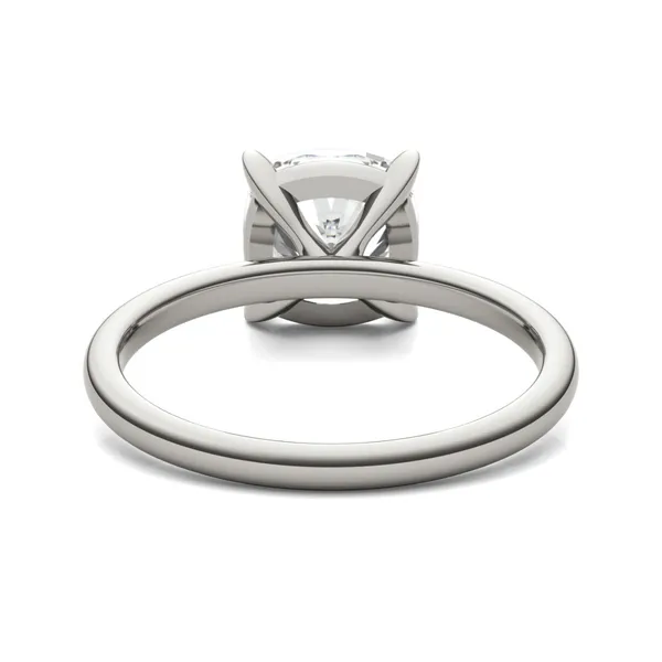 3.00 CTW Cushion Caydia Lab Grown Diamond Ring 18K White Gold