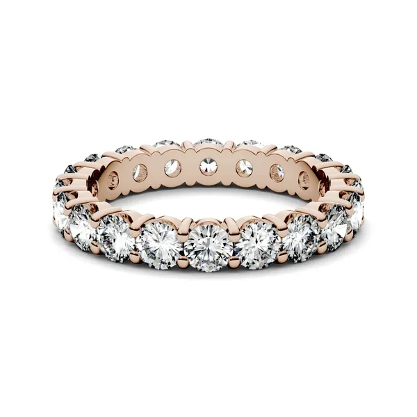 Serene Shared Prong Bold Eternity Band